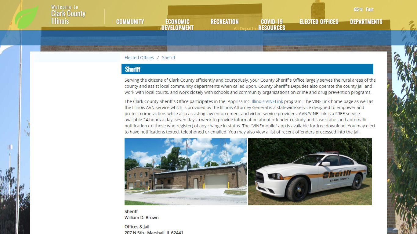 The Official Website of Clark County, IL - Sheriff