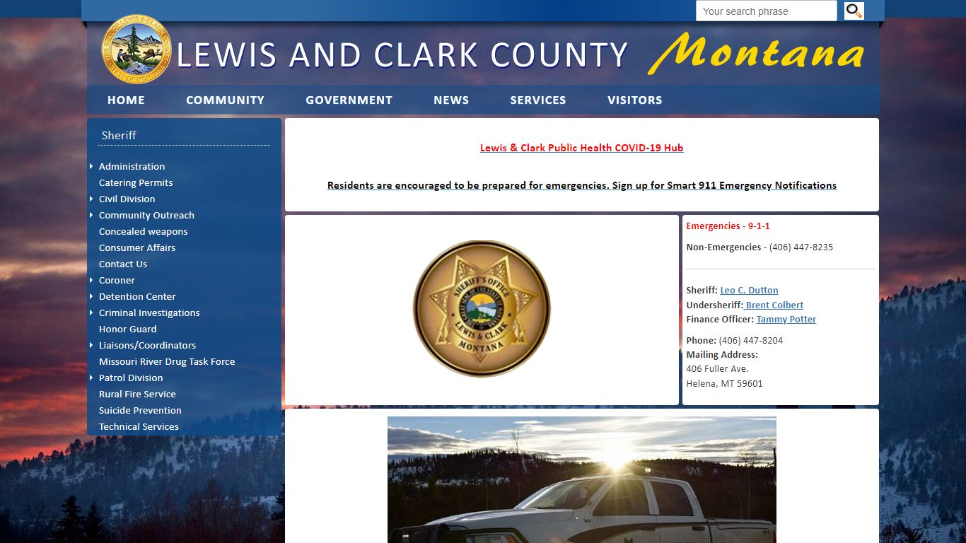 Lewis and Clark County: Sheriff